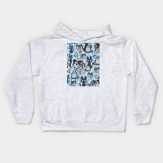 Cats and Kittens 1 Kids Hoodie by B&K